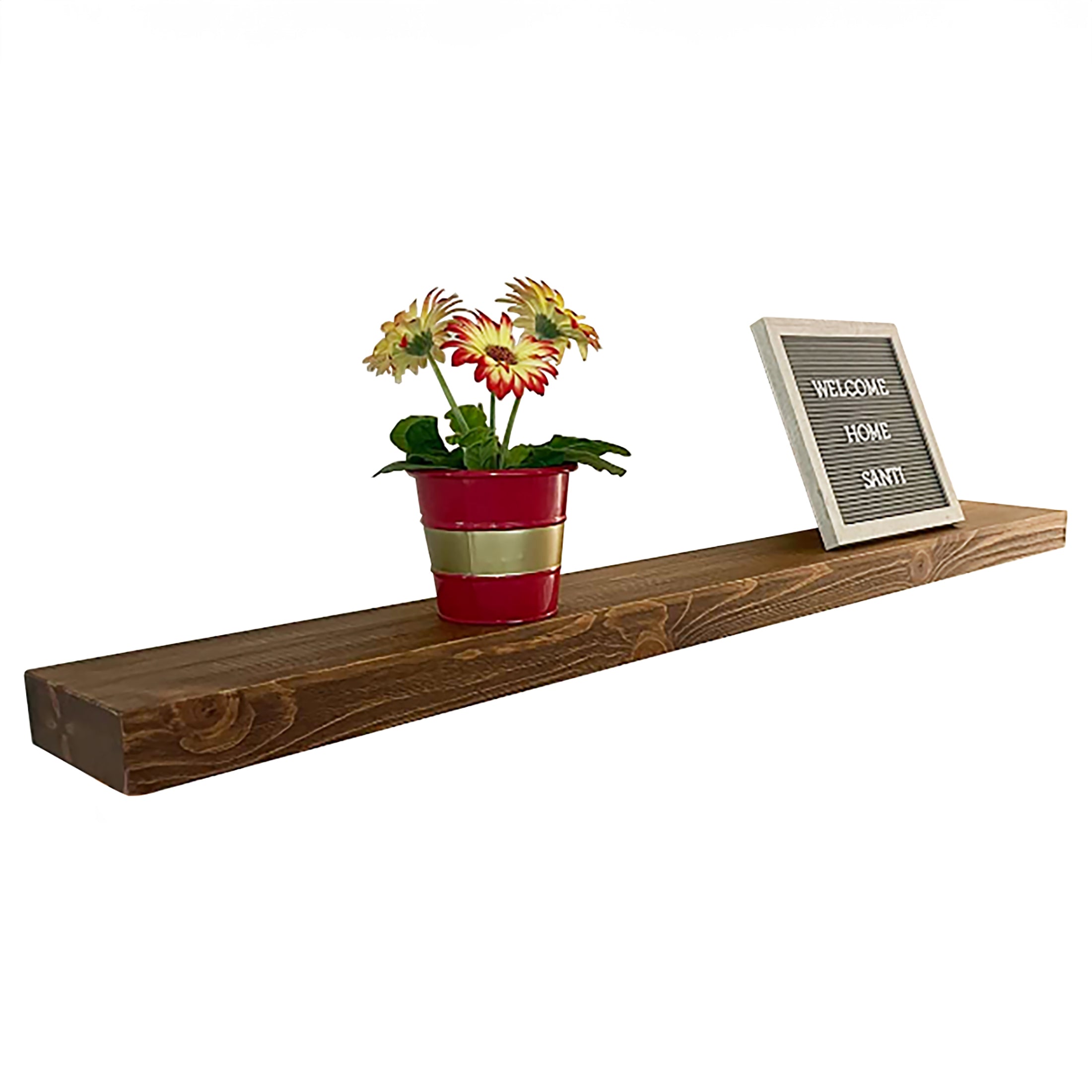 Slim Floating Shelf – 2” Thick, 6” Deep