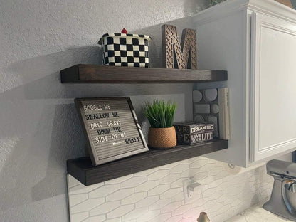 Slim Floating Shelf – 2” Thick, 6” Deep