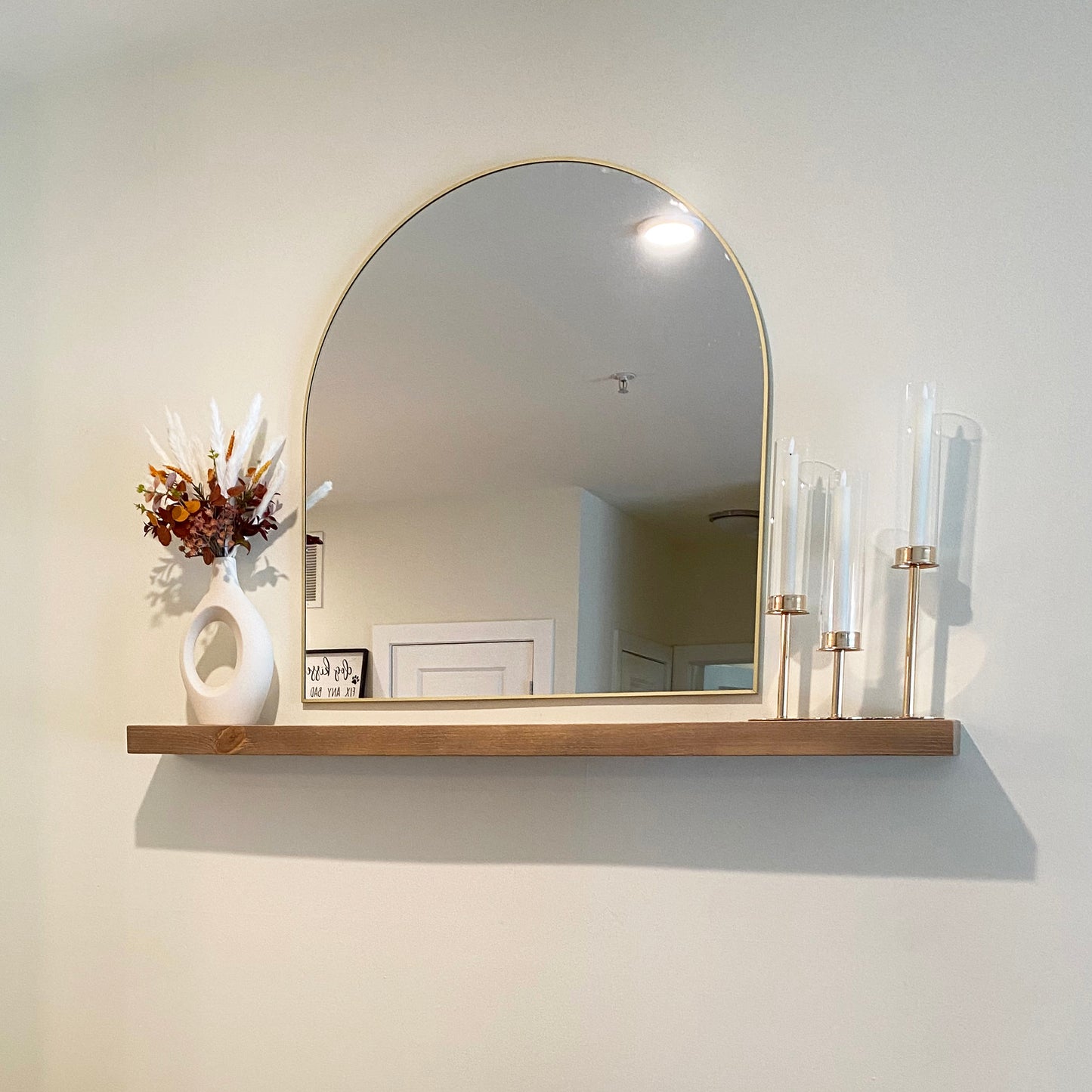 Minimal Floating Shelf – 2” Thick, 10” Deep