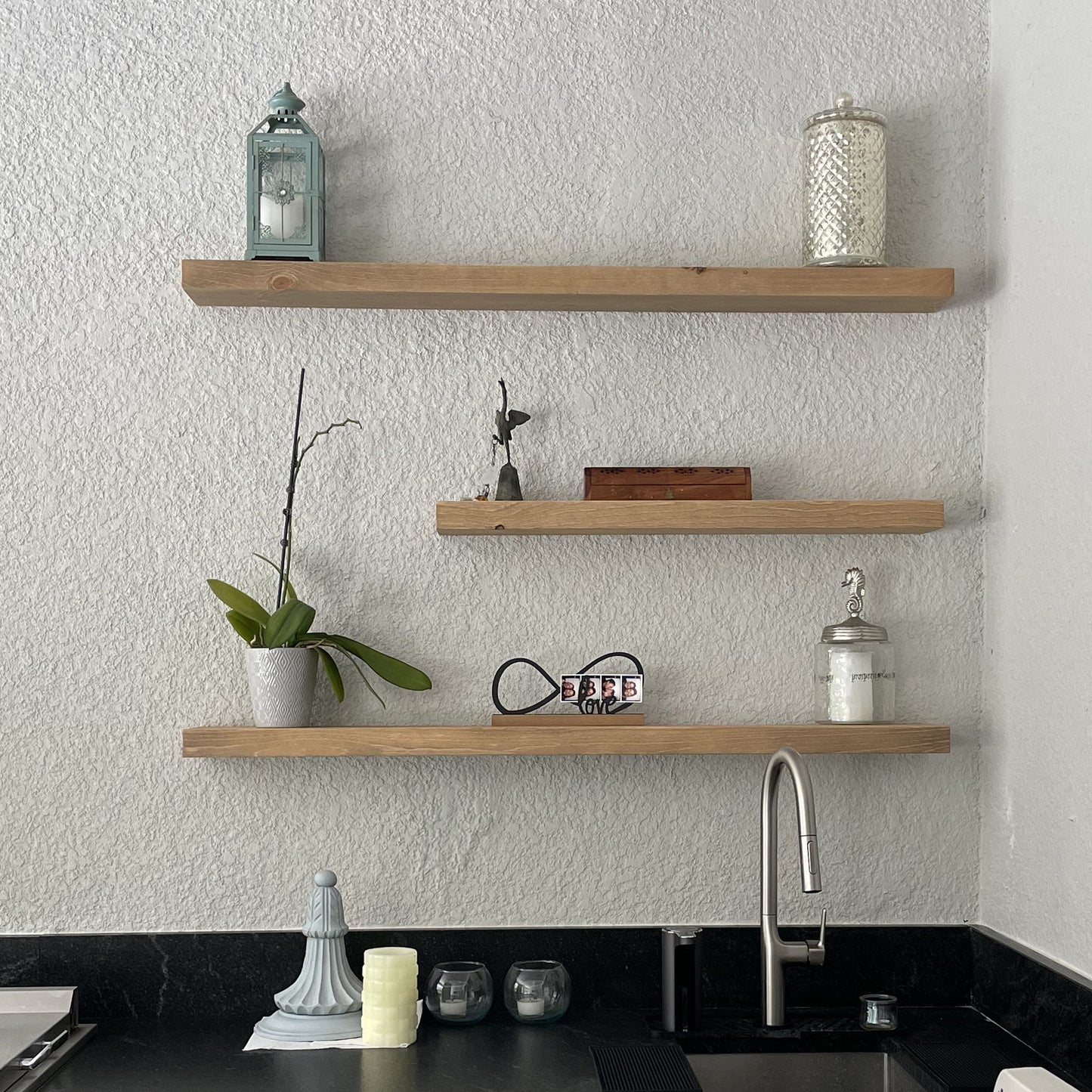 Slim Floating Shelf – 2” Thick, 6” Deep