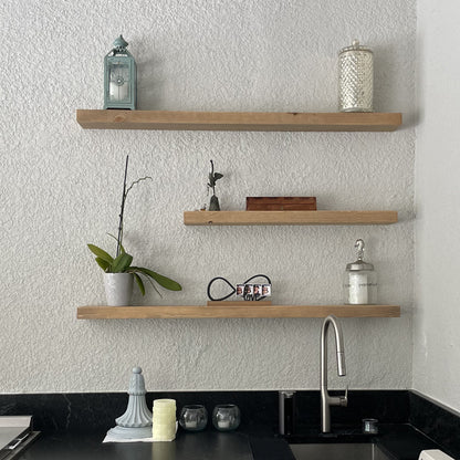 Slim Floating Shelf – 2” Thick, 6” Deep