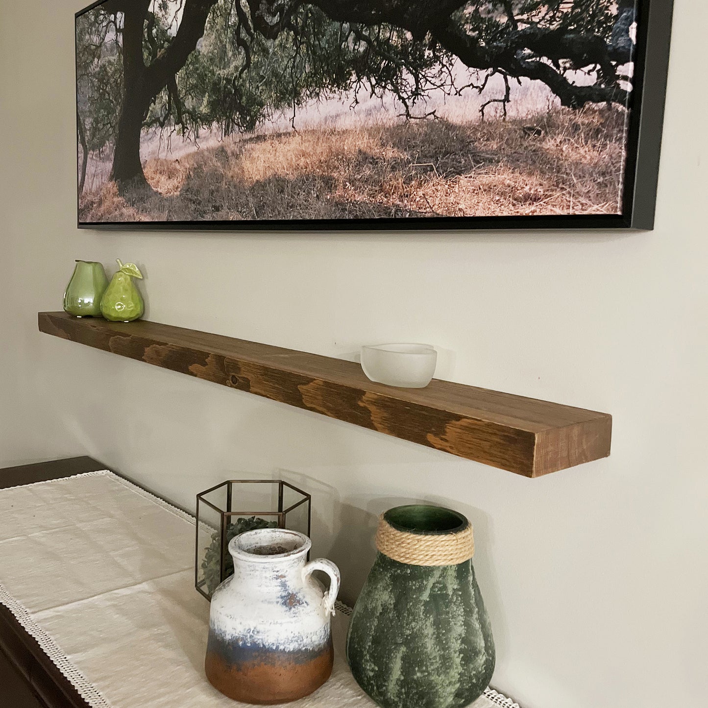 Slim Floating Shelf – 2” Thick, 6” Deep