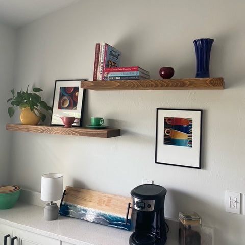 Classic Floating Shelf – 2” Thick, 8” Deep