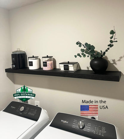 Slim Floating Shelf – 2” Thick, 6” Deep