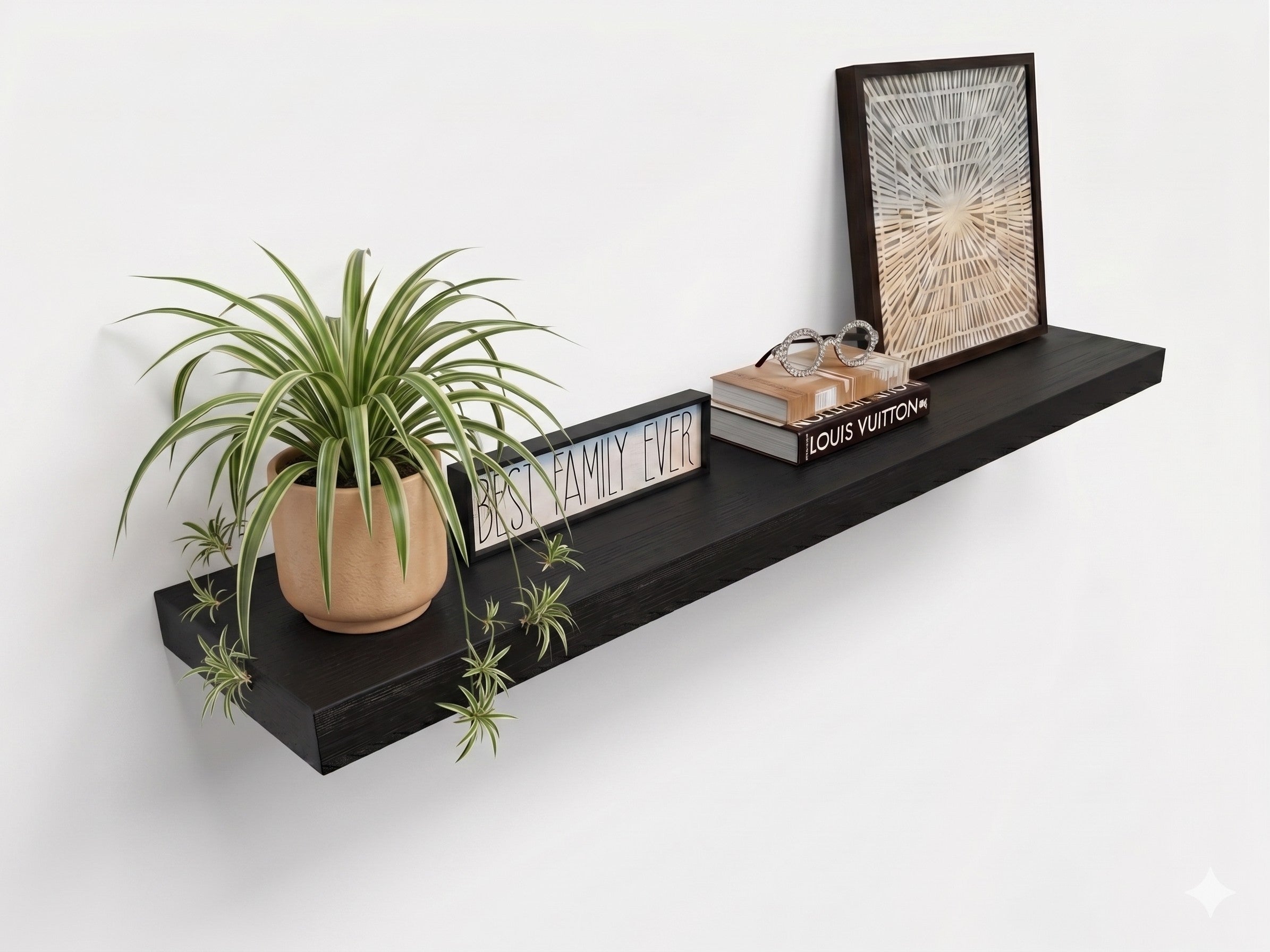 Elite Floating Shelves by Joel – 10 Inch Deep Solid Wood Shelves, Handmade in the USA