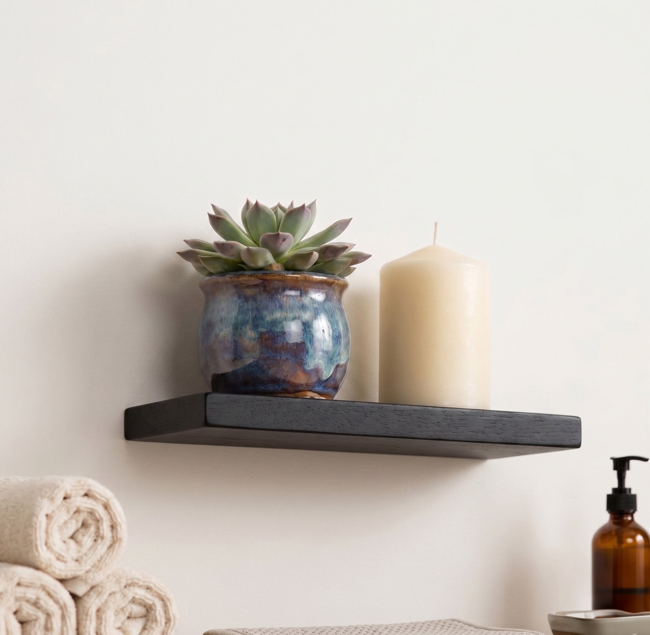 Slim Floating Shelf – 2” Thick, 6” Deep