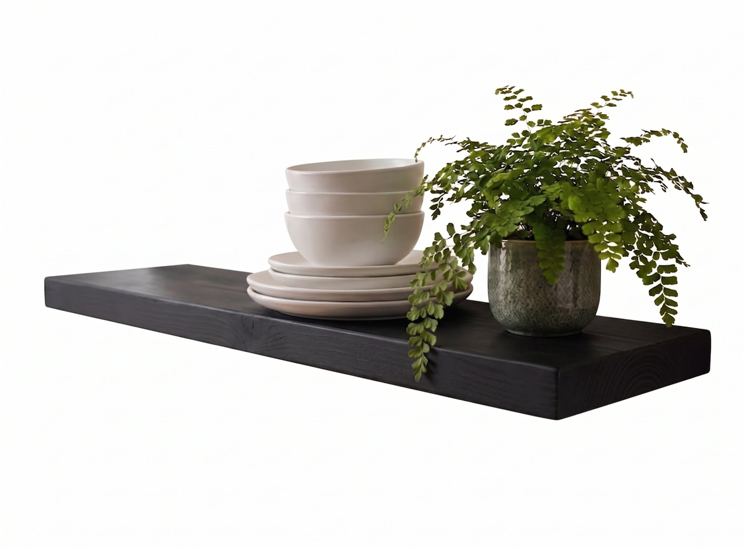 Classic Floating Shelf – 2” Thick, 8” Deep