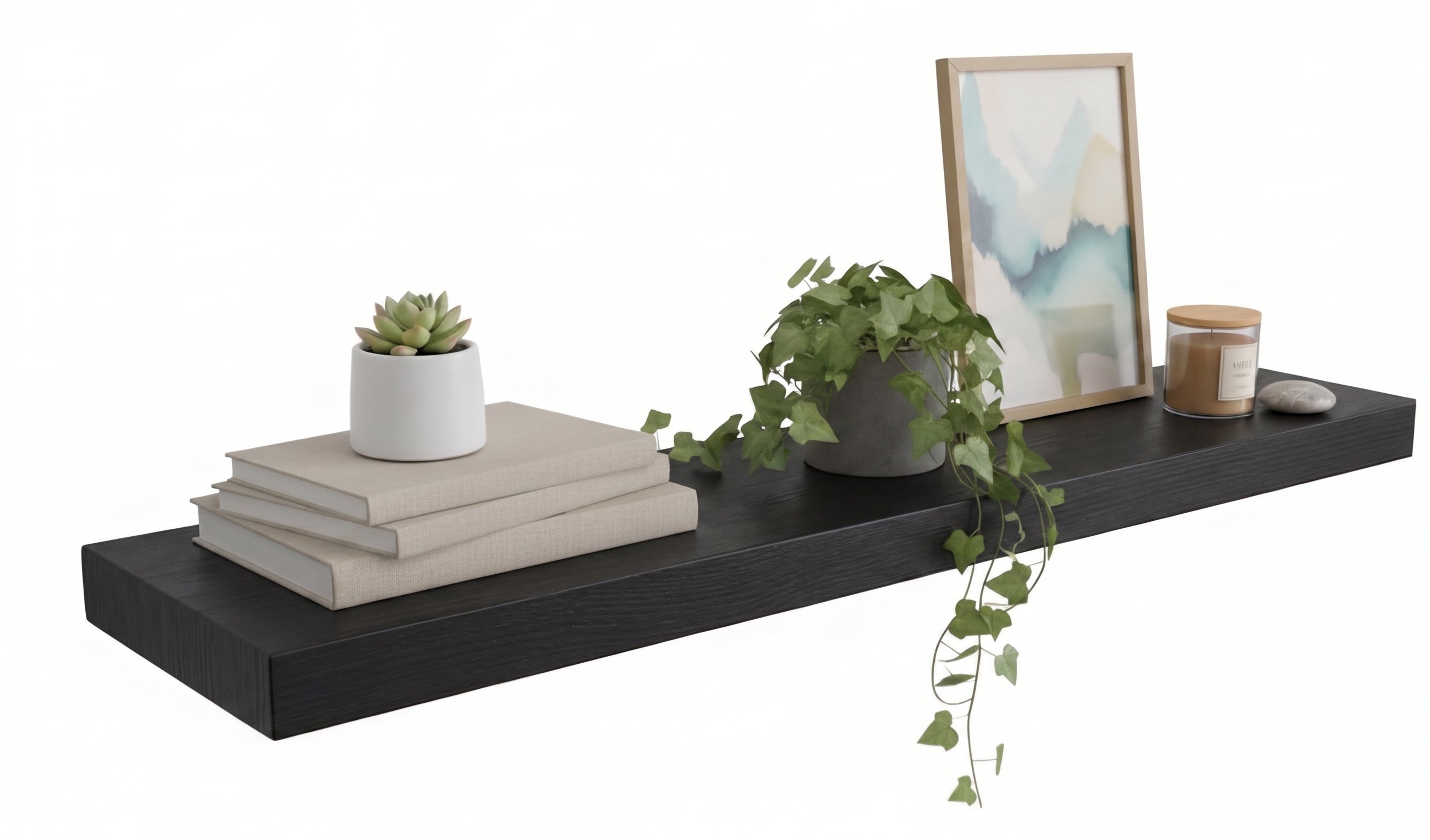 Classic Floating Shelf – 2” Thick, 8” Deep