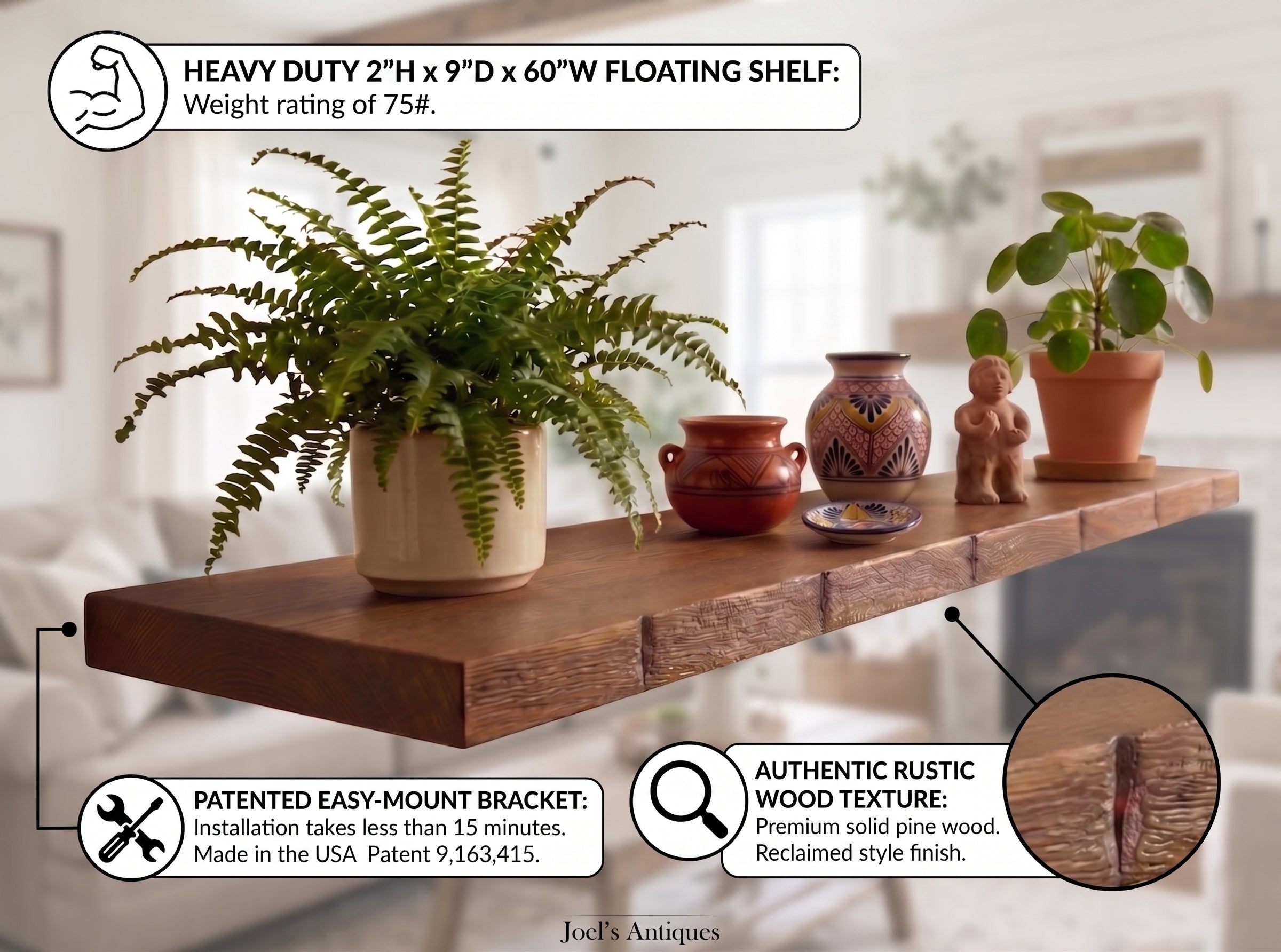 2" Thick Hand Hewn | Various Depths & Widths
