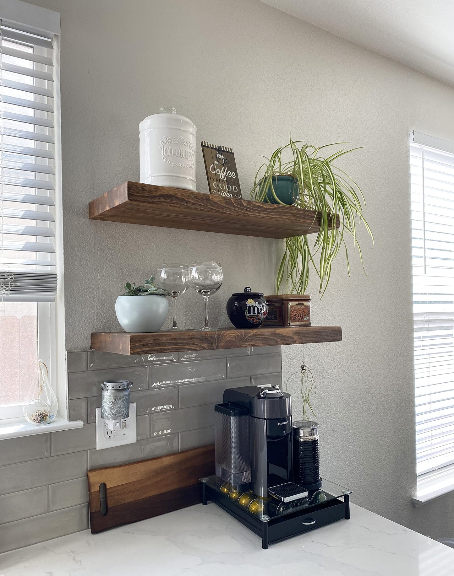 Standard Floating Shelf – 2” Thick, 9” Deep