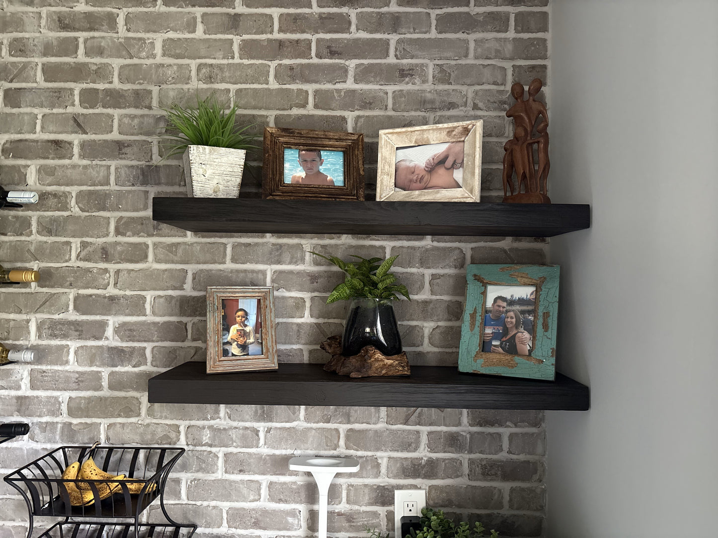 Minimal Floating Shelf – 2” Thick, 10” Deep