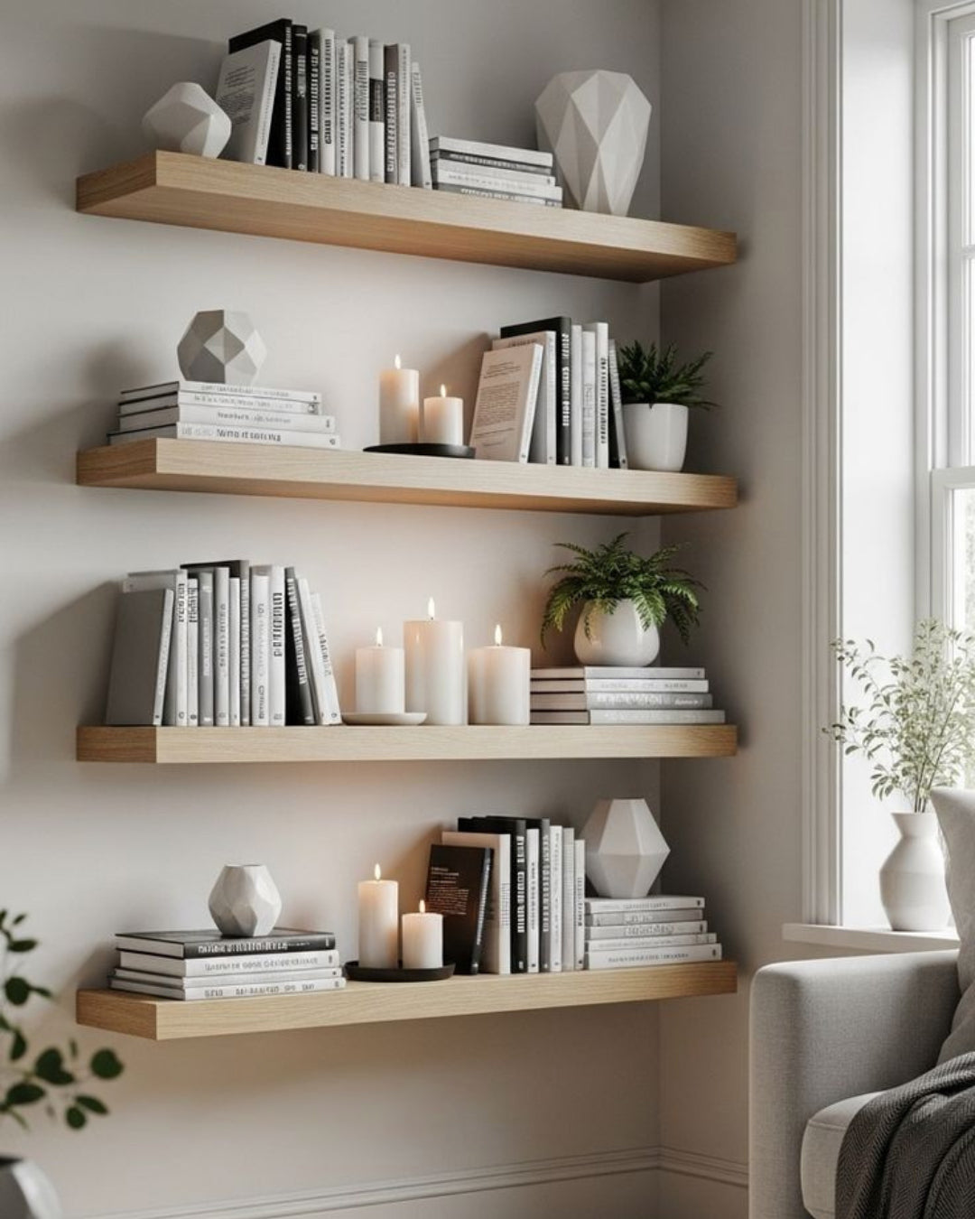 Deep Storage Floating Shelf – 2” Thick, 12” Deep
