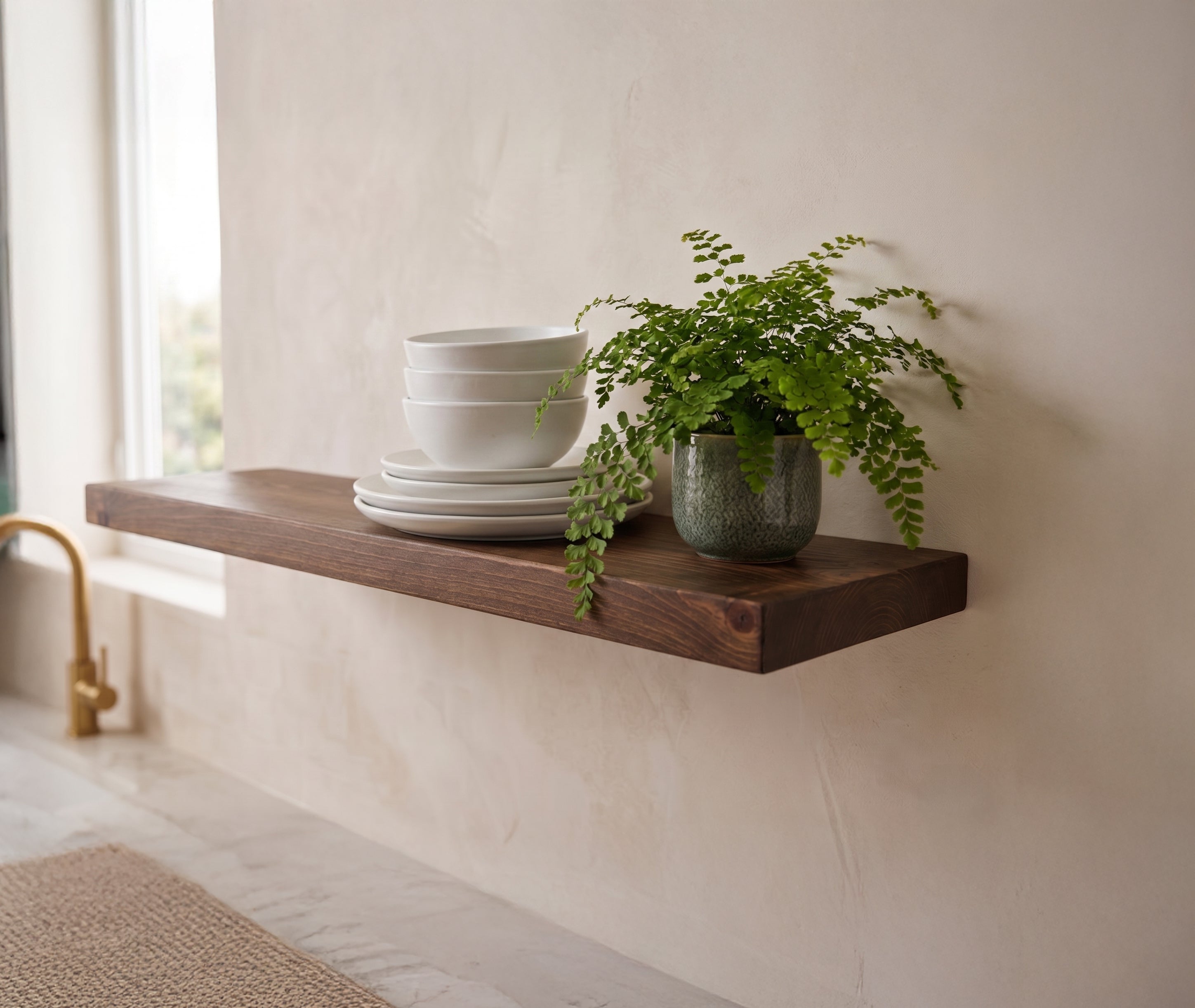Elite Floating Shelves by Joel – 10 Inch Deep Solid Wood Shelves, Handmade in the USA
