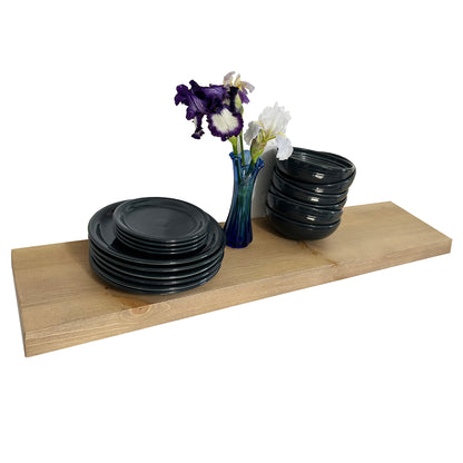 Minimal Floating Shelf – 2” Thick, 10” Deep