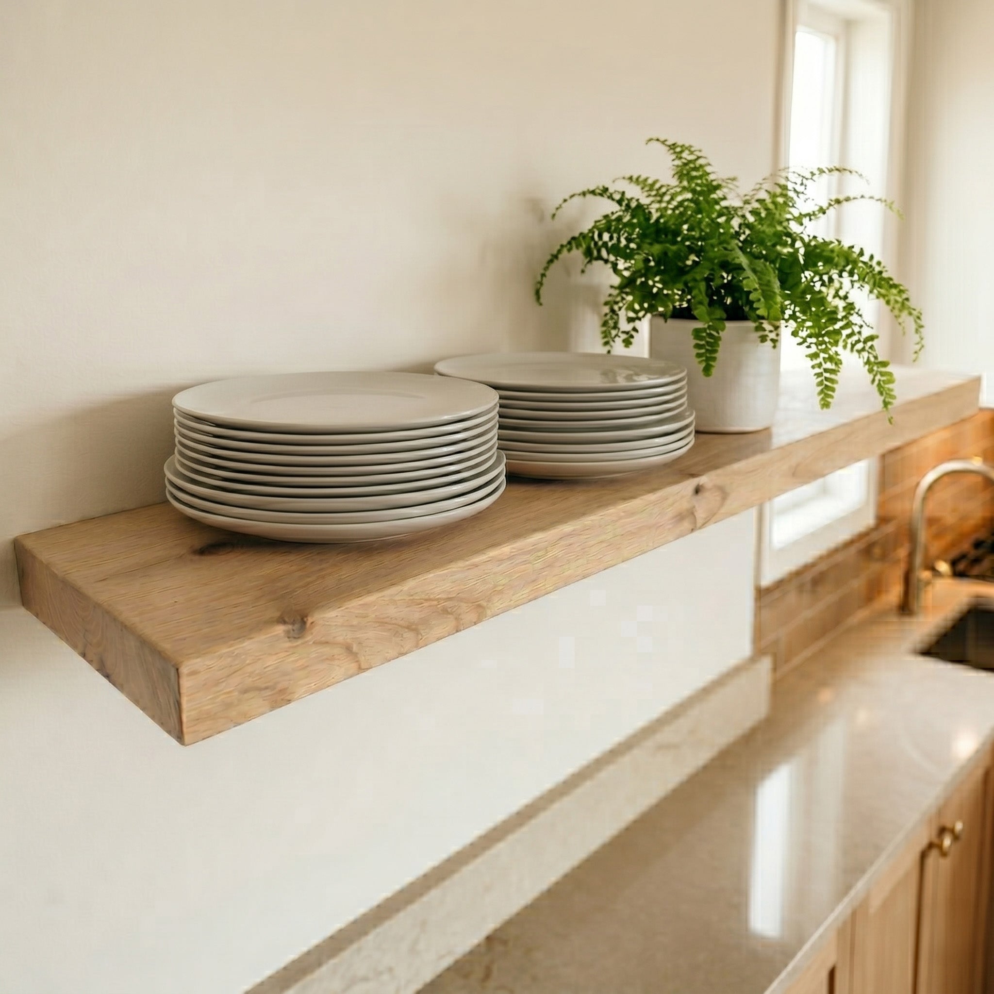 Elite Floating Shelves by Joel – 10 Inch Deep Solid Wood Shelves, Handmade in the USA
