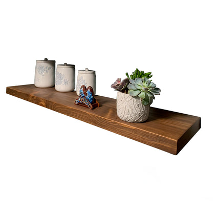 Minimal Floating Shelf – 2” Thick, 10” Deep