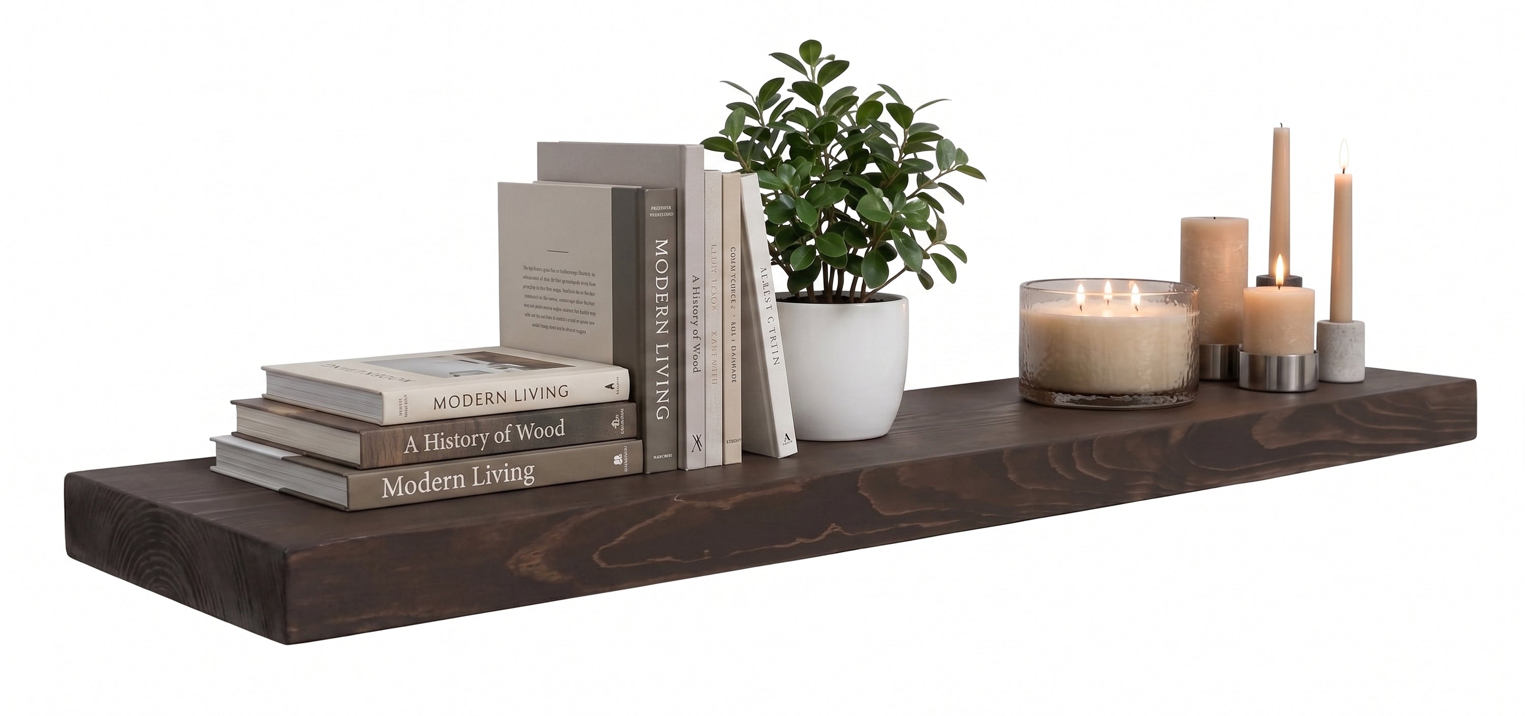 Elite Floating Shelves by Joel – 10 Inch Deep Solid Wood Shelves, Handmade in the USA