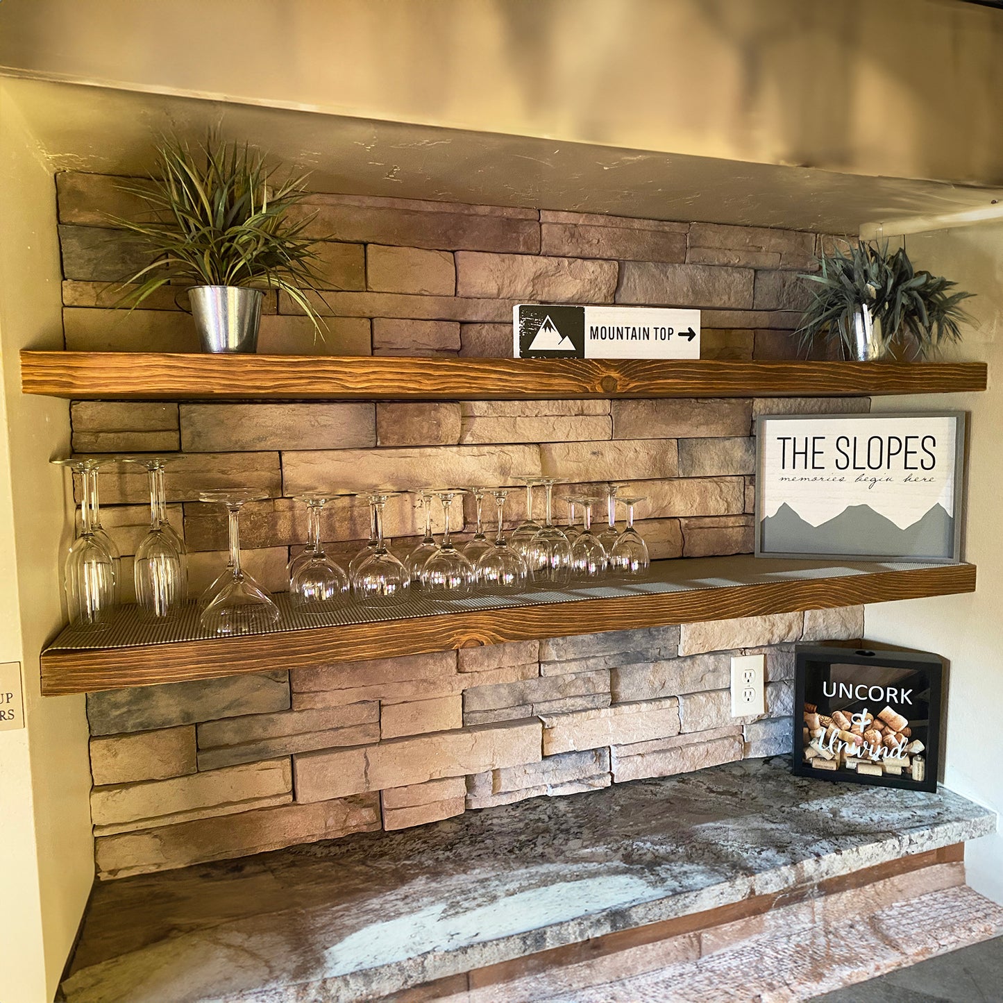 Standard Floating Shelf – 2” Thick, 9” Deep
