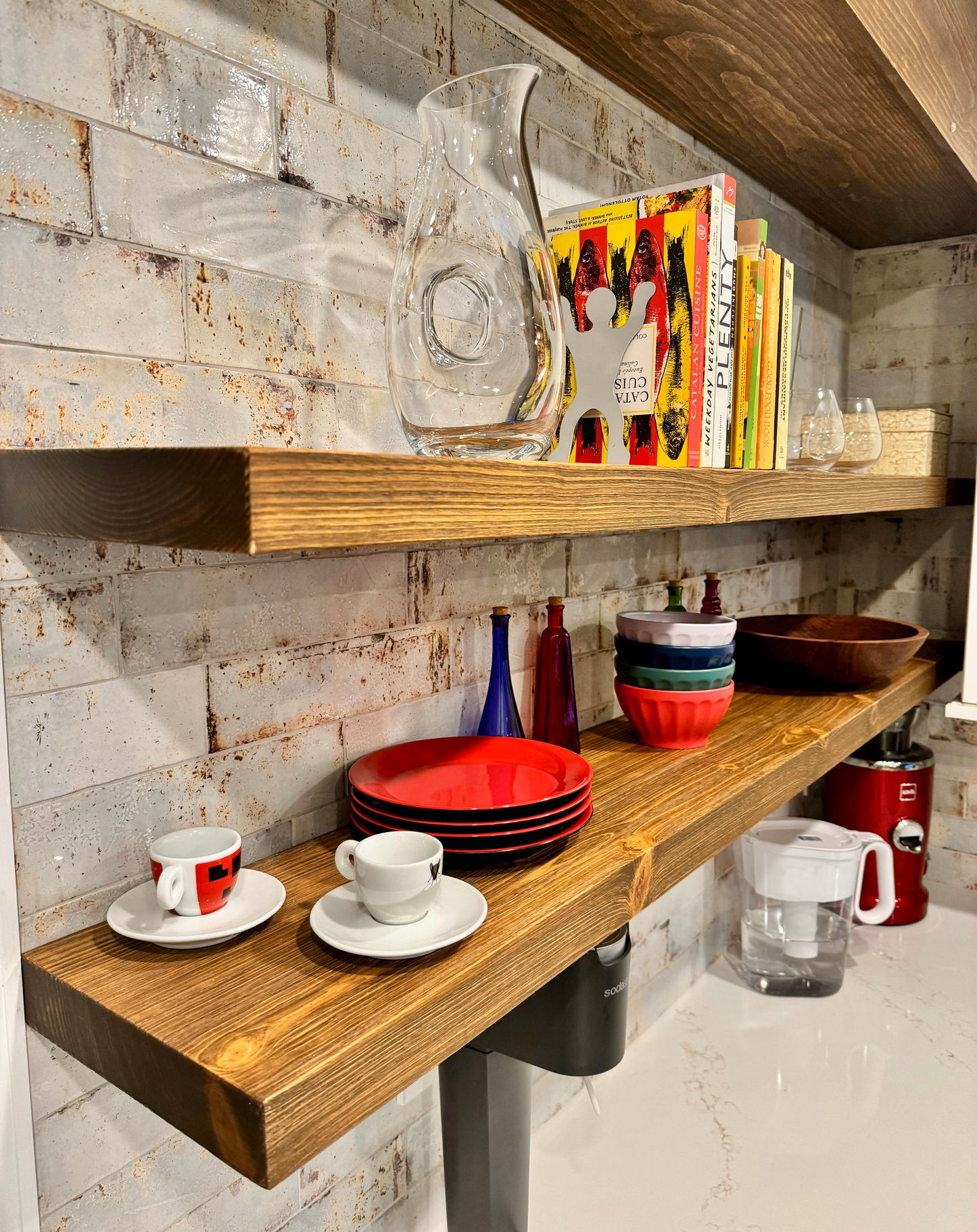 Minimal Floating Shelf – 2” Thick, 10” Deep