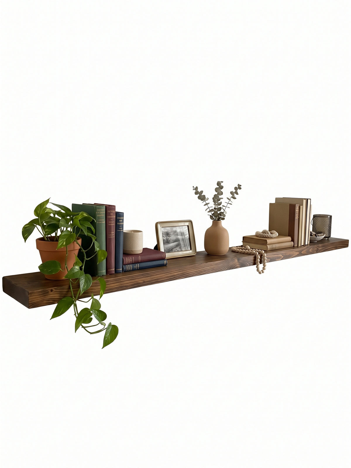 Classic Floating Shelf – 2” Thick, 8” Deep