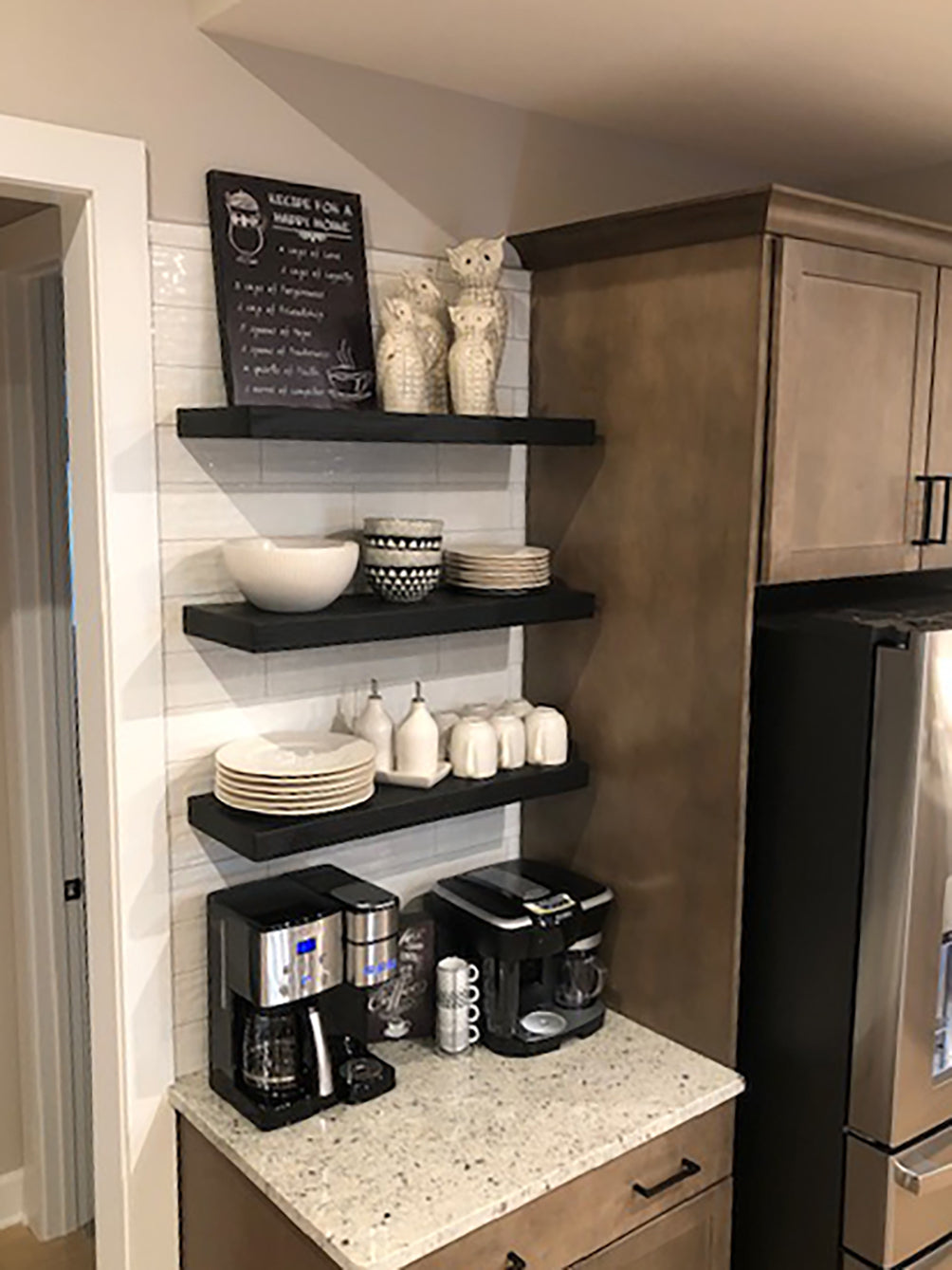 Minimal Floating Shelf – 2” Thick, 10” Deep