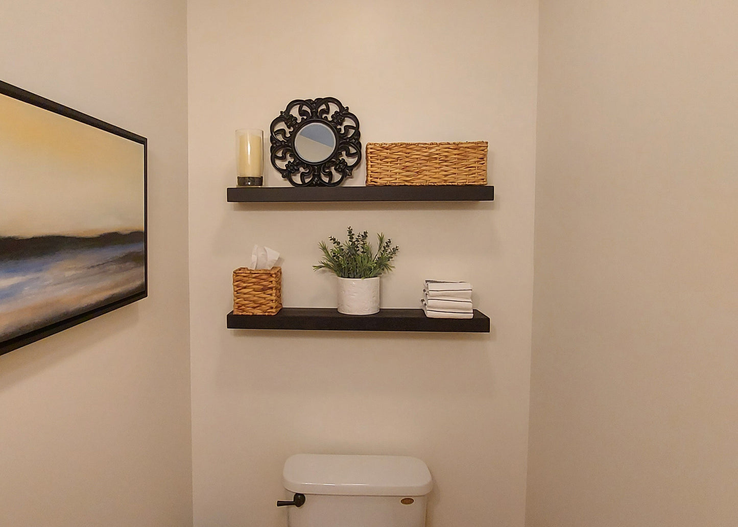 Slim Floating Shelf – 2” Thick, 6” Deep