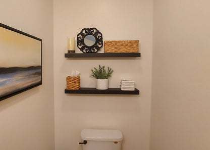 Slim Floating Shelf – 2” Thick, 6” Deep
