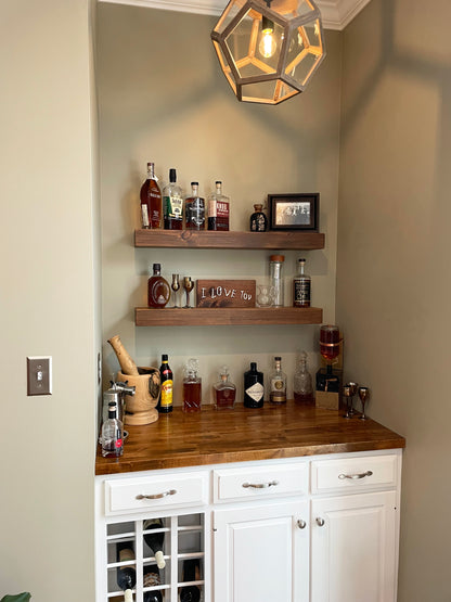Heavy Duty Floating Shelf – 3” Thick, 7” Deep