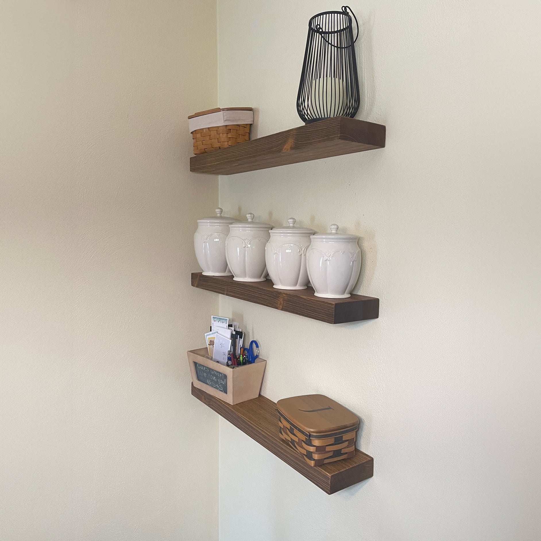 Slim Floating Shelf – 2” Thick, 6” Deep