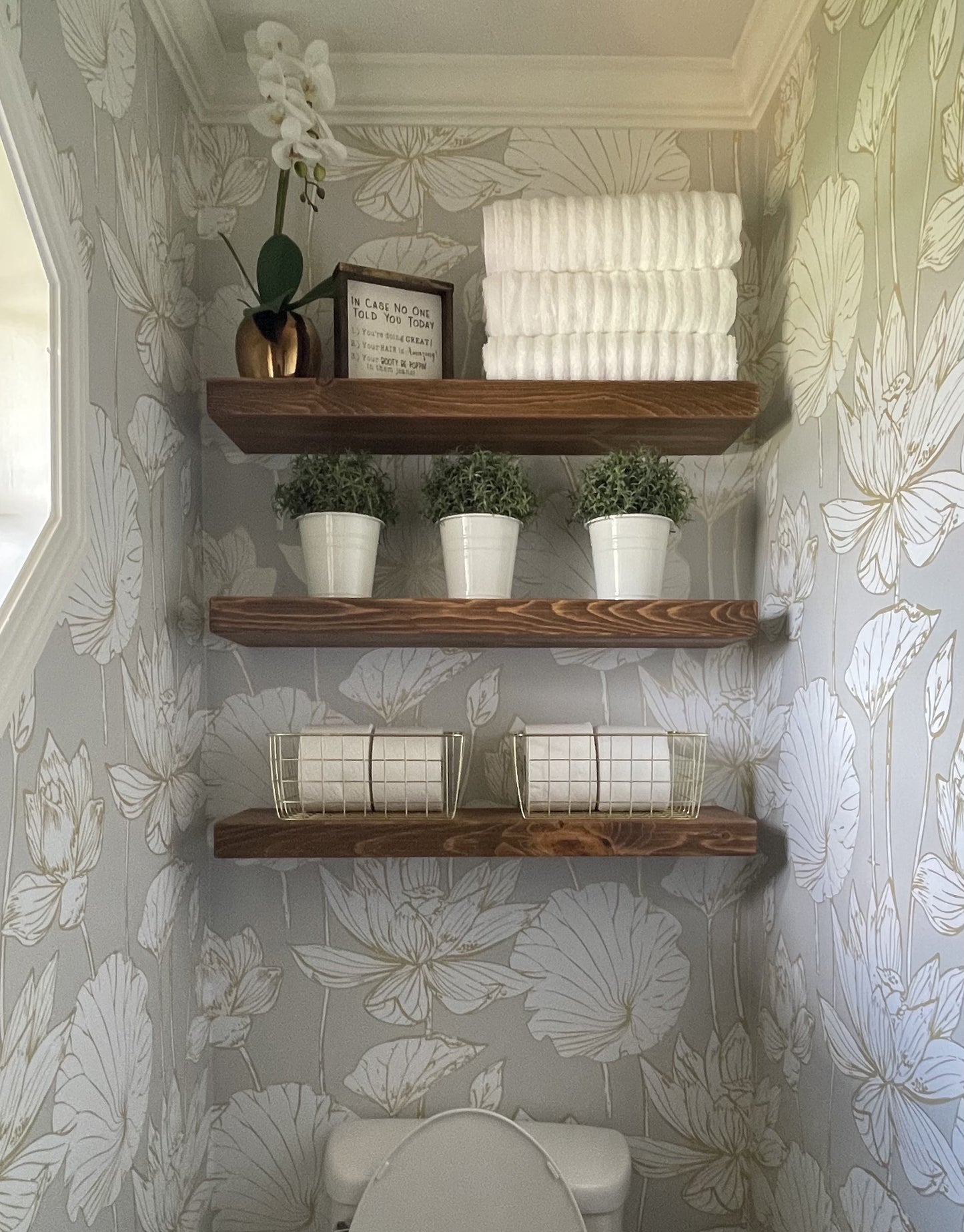 Classic Floating Shelf – 2” Thick, 8” Deep