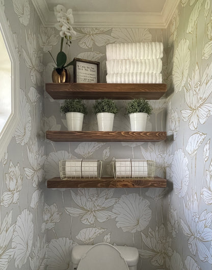Classic Floating Shelf – 2” Thick, 8” Deep