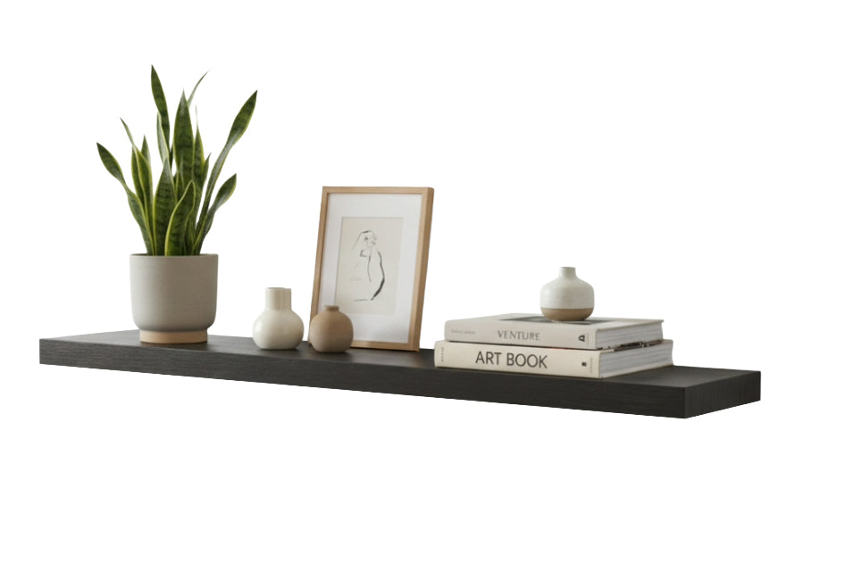 Deep Storage Floating Shelf – 2” Thick, 12” Deep