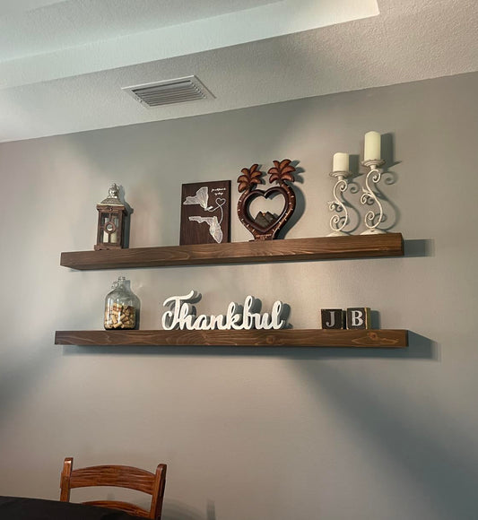 Heavy Duty Floating Shelf – 3” Thick, 7” Deep