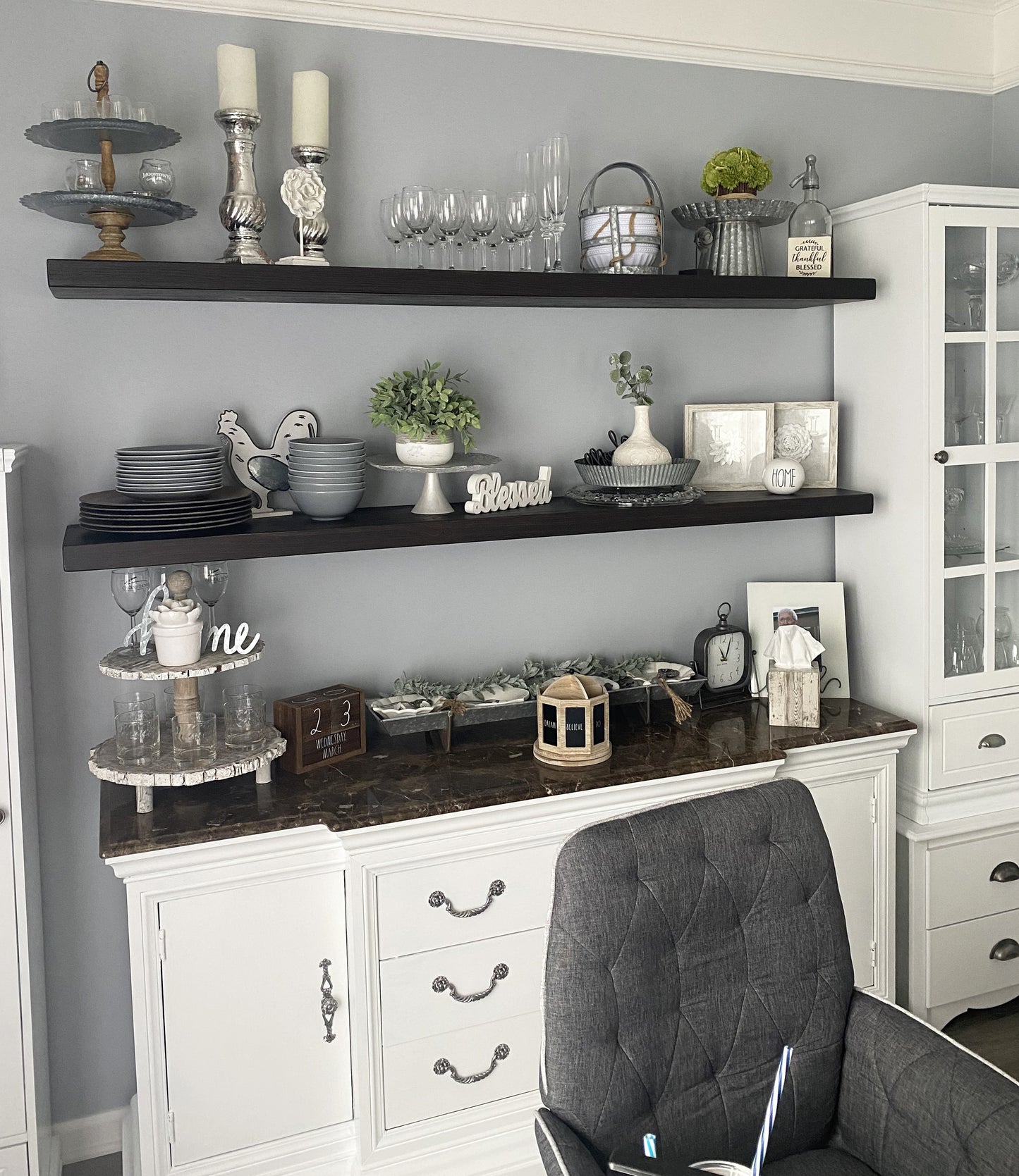 Minimal Floating Shelf – 2” Thick, 10” Deep