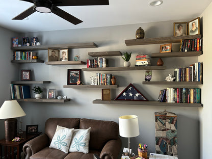Deep Storage Floating Shelf – 2” Thick, 12” Deep