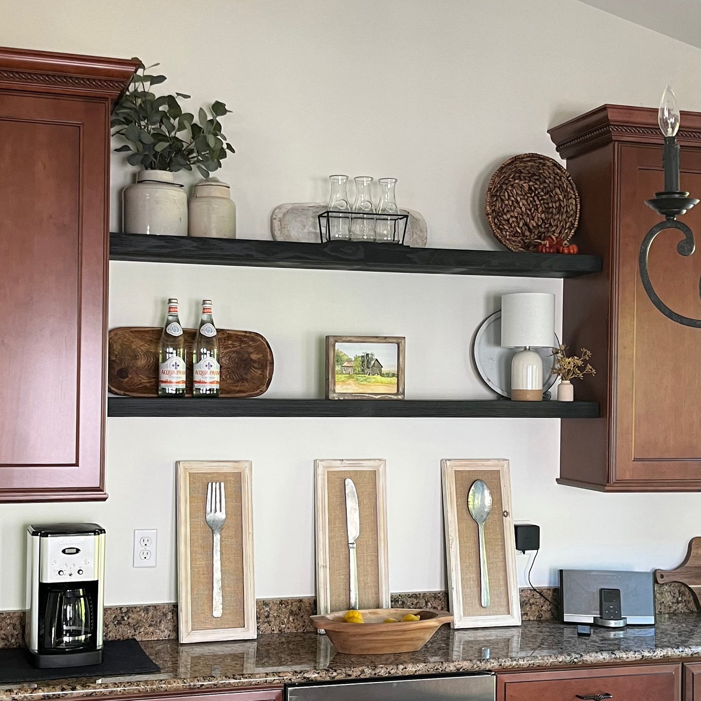 Minimal Floating Shelf – 2” Thick, 10” Deep