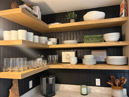 Minimal Floating Shelf – 2” Thick, 10” Deep