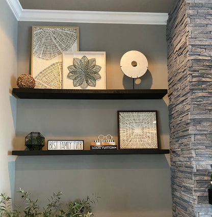 Standard Floating Shelf – 2” Thick, 9” Deep