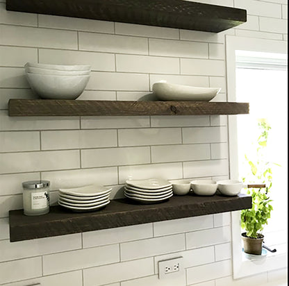 Deep Storage Floating Shelf – 2” Thick, 12” Deep
