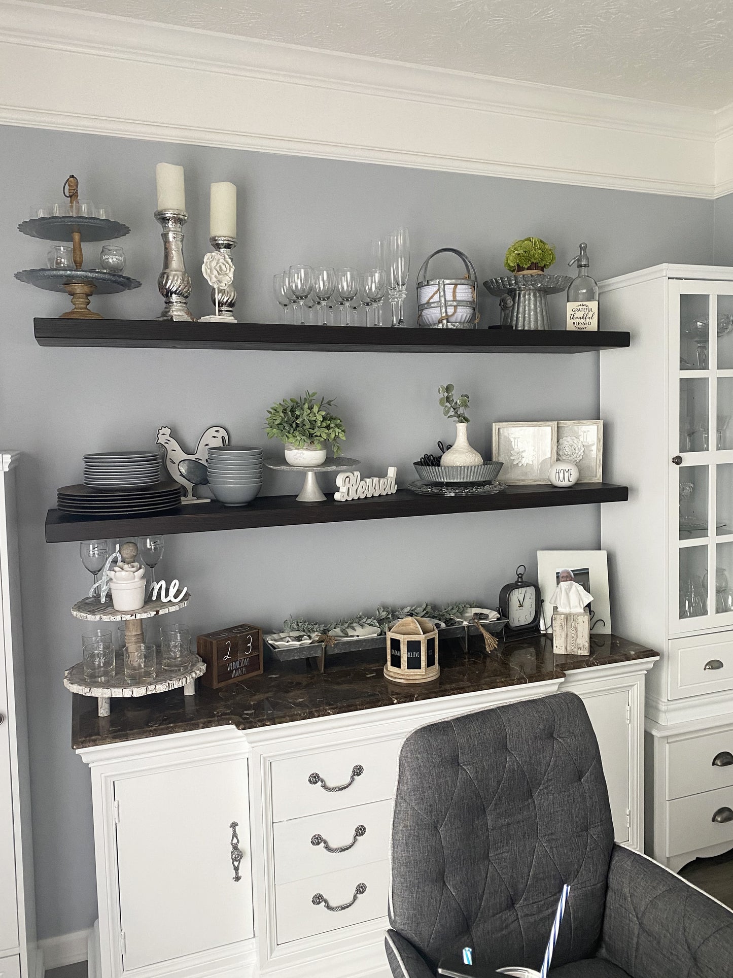 Minimal Floating Shelf – 2” Thick, 10” Deep