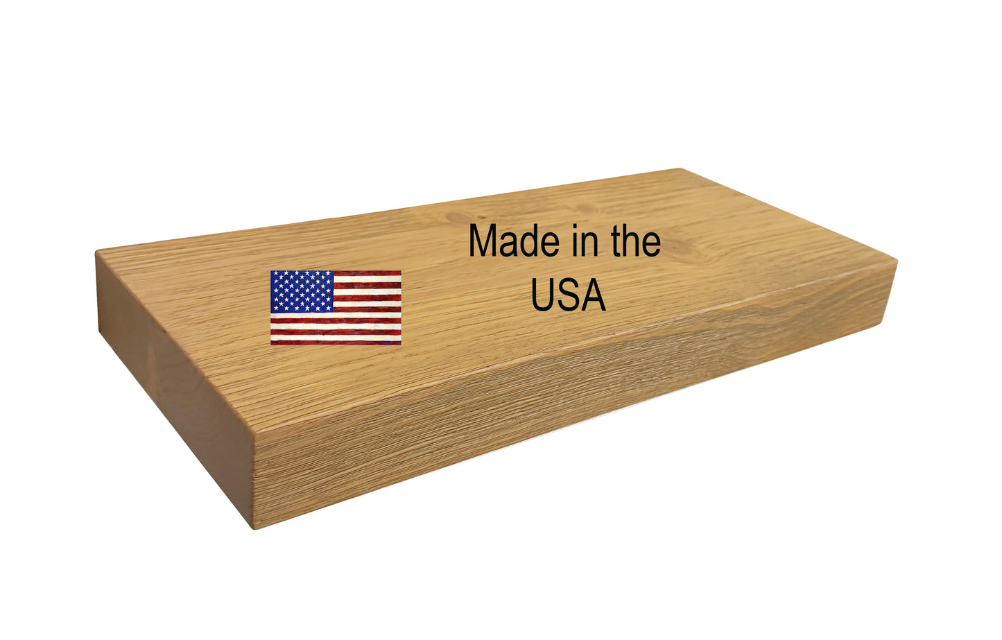 Minimal Floating Shelf – 2” Thick, 10” Deep