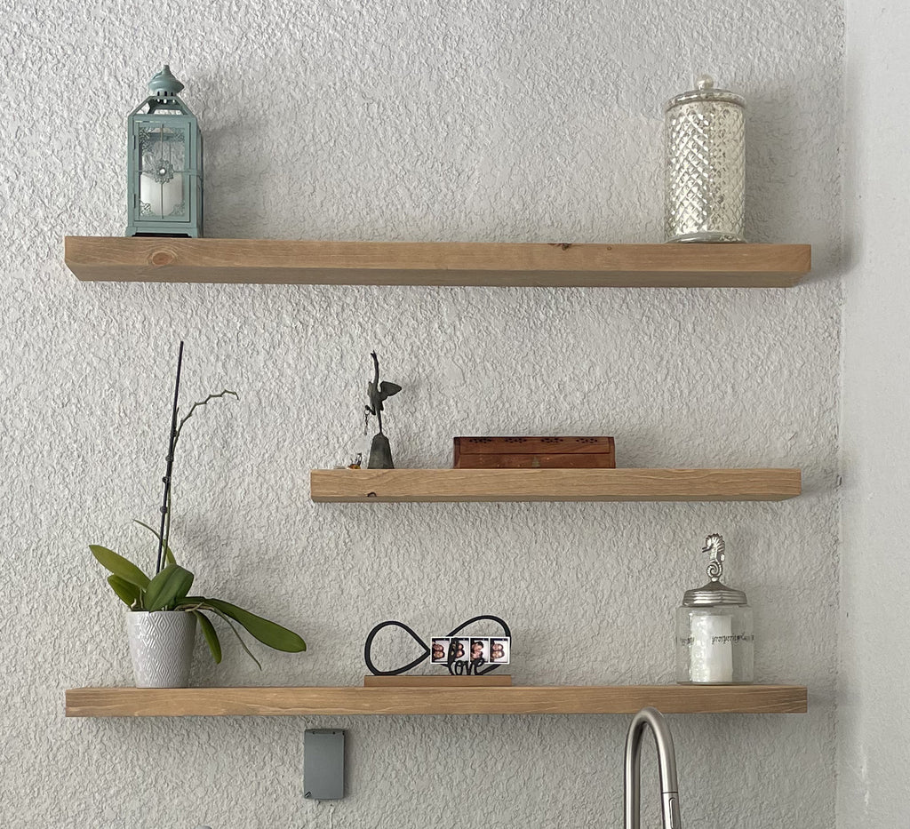 Classic Floating Shelf – 2” Thick, 8” Deep
