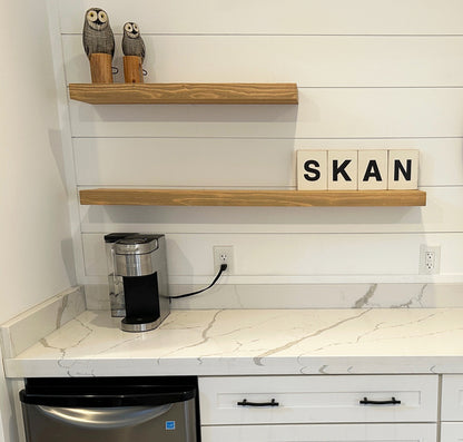 Slim Floating Shelf – 2” Thick, 6” Deep