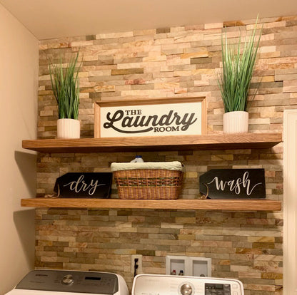 Minimal Floating Shelf – 2” Thick, 10” Deep