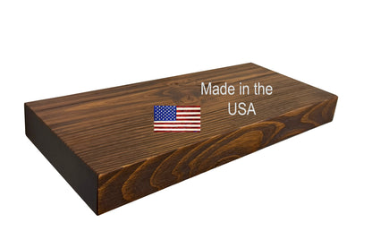 Classic Floating Shelf – 2” Thick, 8” Deep